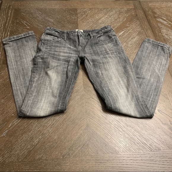 Free People dark gray straight leg denim jeans - Picture 8 of 14